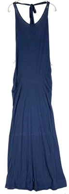 Tommy Hilfiger Robe Longue Encolure Halter Femme Taille XS Bleu, Coton Tricot - Photo 1/4