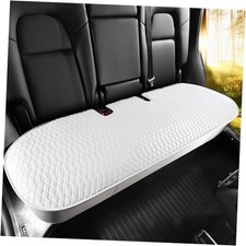 Car Seat Cover Luxury Napa Leather Rear Seat Covers for Car Model Y White Rear