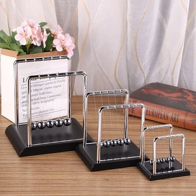 Mini Metal Newtons Cradle Balance Balls Science Educational Toys Pendulum Desk