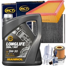 INSPEKTIONSPAKET+MANNOL 5W30 1.2 für VW POLO 6R SKODA ROOMSTER RAPID FABIA 2