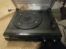 Jensen JTA-230 3-Speed Stereo Turntable Record Player Built-In Speakers  USB