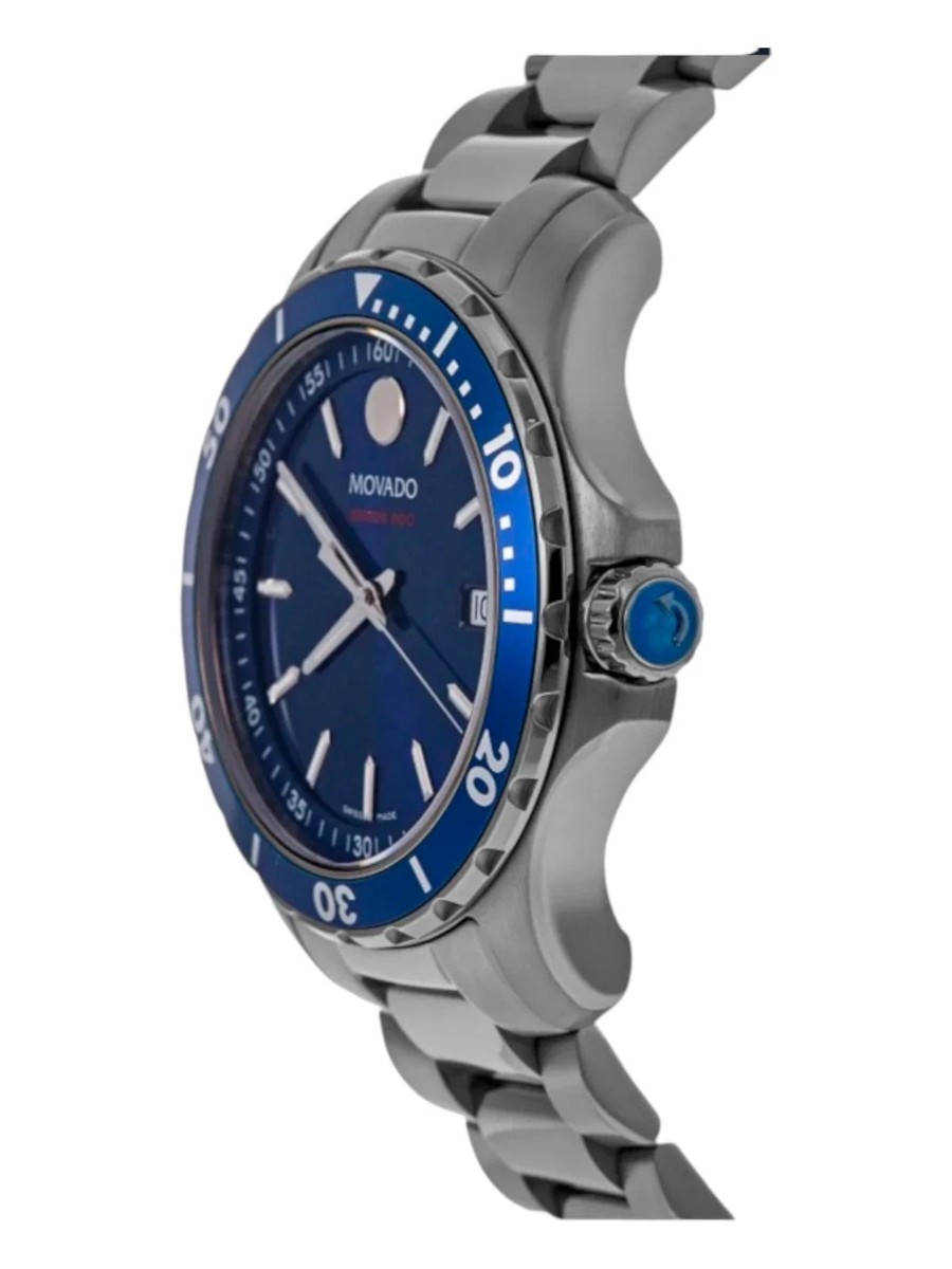 Movado 2600159 Men's Series 800 Blue Dial Quartz Watch 40mm MSRP