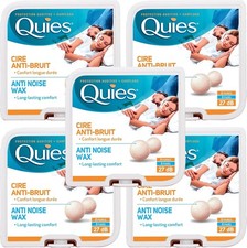 Image of Quies Pure Natural Wax Ear Plugs 8 Pairs x5 | Noise & Water Protection
