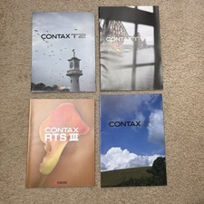 Vintage Contax Camera Promo Booklet Marketing Magazine Lot Of 4 T2 G1