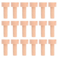  30 Pcs Mini Wooden Pegs Craft Sticks Small Hardwood Dowels for Crafts