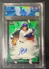2024 Topps Finest James Outman Auto Green Refractor #/75 Dodgers