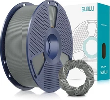 SUNLU 1KG Gray PLA+ 3D Printer Filament 1.75mm PLA Plus For FDM 3D Printers
