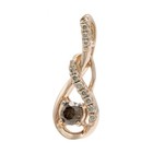 Le Vian 14k Rose Gold Chocolate Diamond Twist 25x10mm Pendant #JB672-5 — photo 3