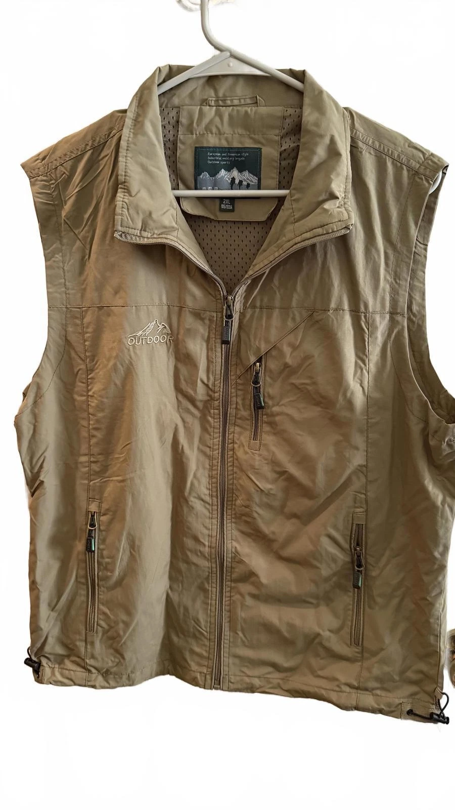 Outdoor Classics Men's Khaki Vest Size 2XL
