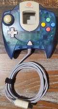 Sega Dreamcast Translucent Blue OEM Controller HKT-7700 Tested  Works
