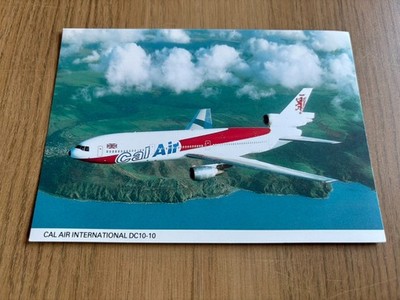 Cal Air McDonnell-Douglas DC-10 Airline Ausgabe Postkarte