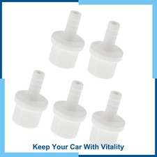 Plastic Hose Barb Fitting 1"x0.4" Straight Through Pipe Connector 5 Pcs