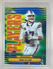Josh Allen 2025 Topps Chrome #PP-2 Blue Refractor Power Players /150