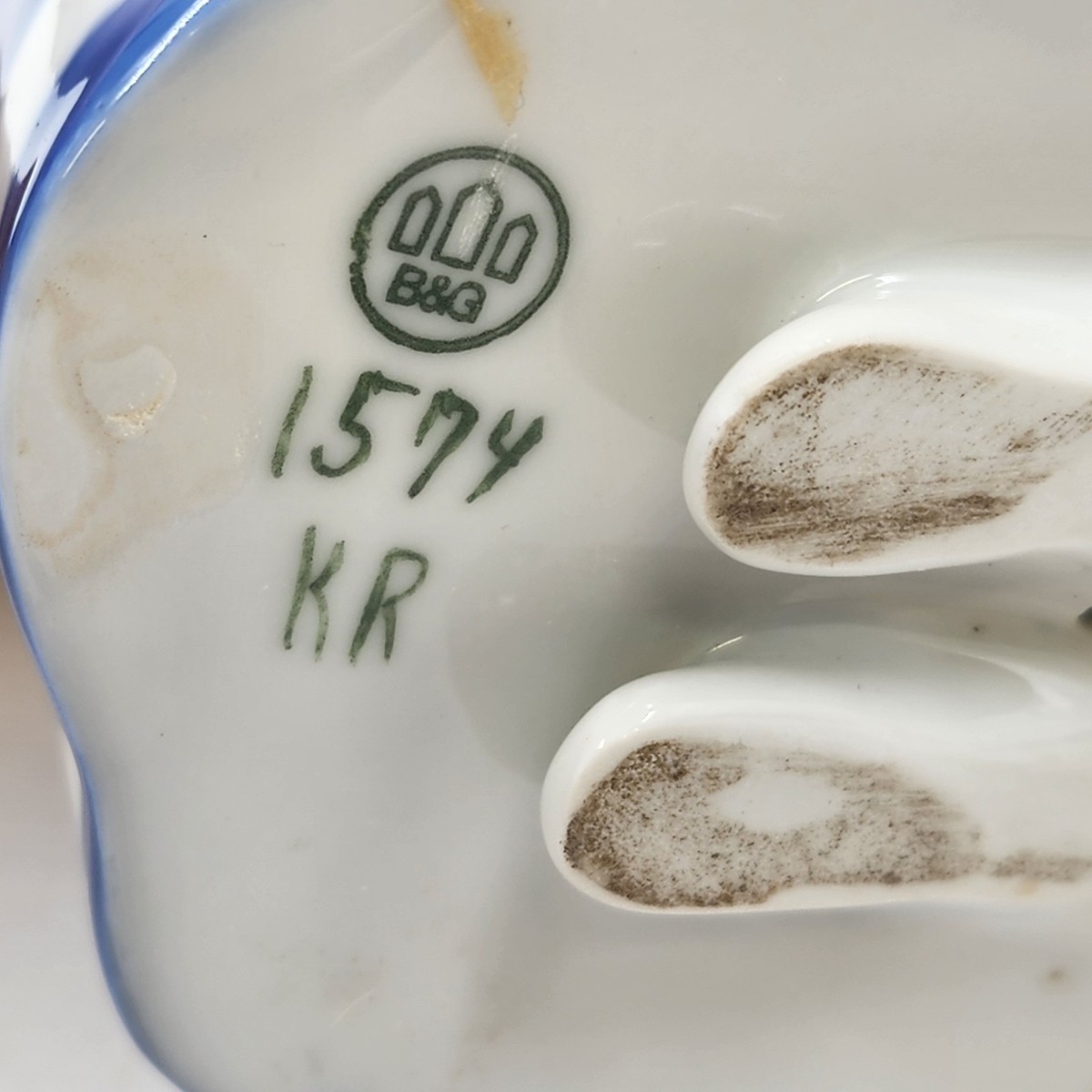 Else in Blue Dress Porcelain Figurine 1574 Royal Copenhagen Bing