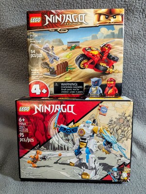 Lego Ninjago 2 Set Lot - Kai's Blade Cycle + Zane's Power-up Mech Evo.  Unopened