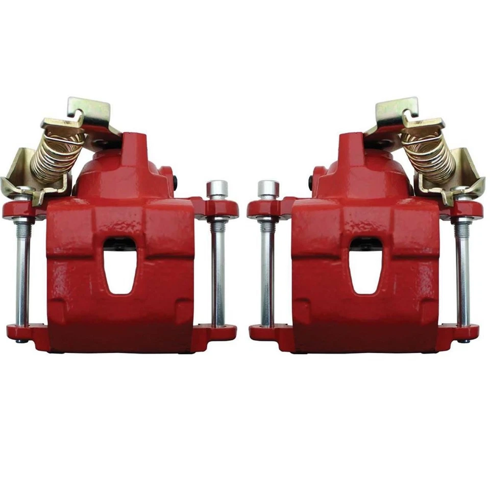 Стандартный комплект заднего дискового тормоза Speedway, 64-72 GM A-Body, красный - Изображение 3 из 4