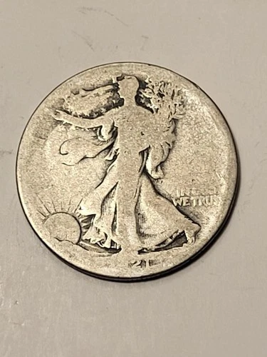 Photo of a 1921-S Walking Liberty Half Dollar from an eBay listing that sold on Jul 21, 2026