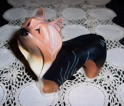 PEDIGREE PALS YORKSHIRE TERRIER DOG Ceramic Figure Figurine Ornament (ARORA)