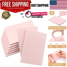 8pcs 4"x6" Rubber Carving Blocks, Soft Linoleum Block for Printmaking, Rectan...