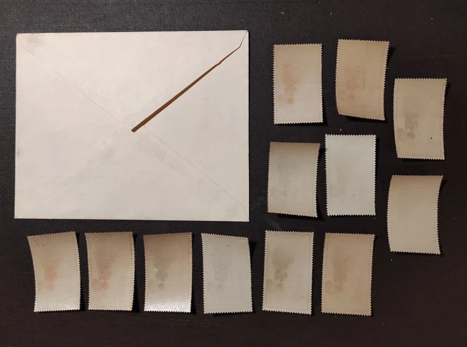 1949 Citex Paris Enveloppe + 12 vignetttes Cinderellas Mazelin Citex Paris 1949 - Photo 2/2