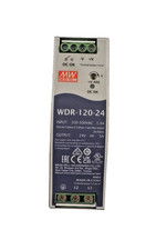 MW Mean Well WDR-120-24 Din Rail 24V 5A Industrial Power Supply