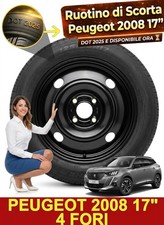 Notrad 17" Peugeot 2008 4 Löcher 125/80R17 Stahl Felge Schwarz, DOT 2025