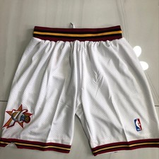 New Philadelphia 76ers Men Classic White Pockets stitched Shorts Size US
