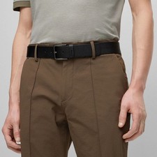 BOSS men's printed leather belt 50481044