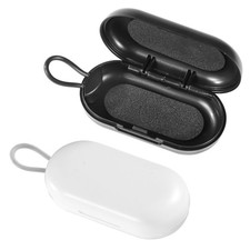 2 Pcs Earplug Cases, Ear Plug Holder Cases Only Portable Earplug Case Mini Plast