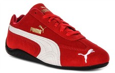 Puma Speedcat Racetrack Lace Up Low Top Mens Trainer In Red White UK 8 - 12