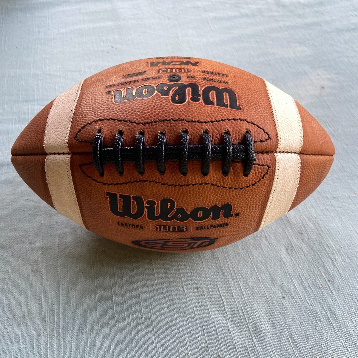Wilson 1003 GST Football NFHS/NCAA Leather Football for sale