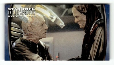 1998 Skybox Star Trek Insurrection 9 Ru'afo greets his second-in-command ... BXC