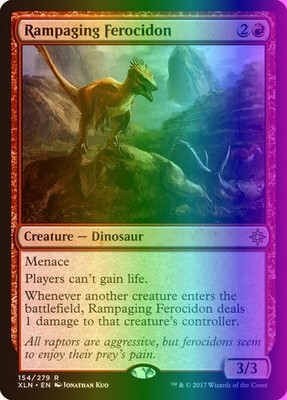 MTG Magic the Gathering Rampaging Ferocidon (154/317) Ixalan LP FOIL | eBay