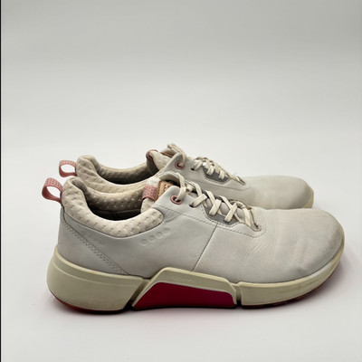 Ecco Biom H4 Low White Gore-Tex Spikeless Golf Shoes Sneakers Women's Size 7-7.5