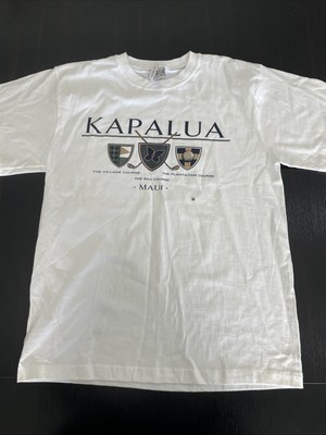 Size Medium Vintage Gear Kapalua The Bay Course Maui  Graphic Print Tee Shirt