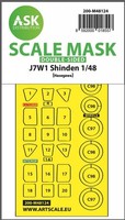 J7W1 Shinden Double-Sided Express Mask, Self-Adhesive Hasegawa / 1:48