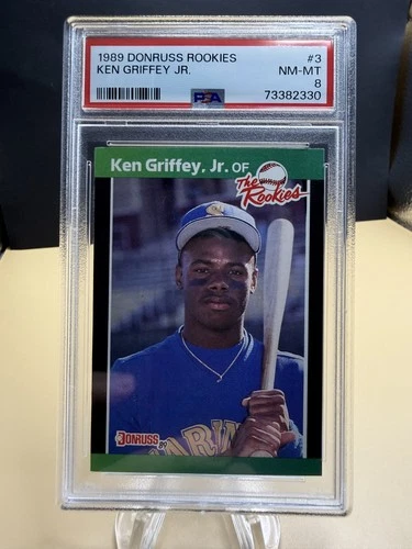 1989 Donruss Rookies #3 Ken Griffey Jr. PSA 8 Seattle Mariners HOF The Kid