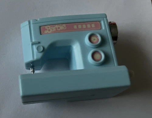 Vintage 1987 Barbie Action Accents  Blue Wind Up Sewing Machine Working