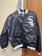 Chicago White Sox Vintage Satin Starter Jacket Diamond Collection Size Large