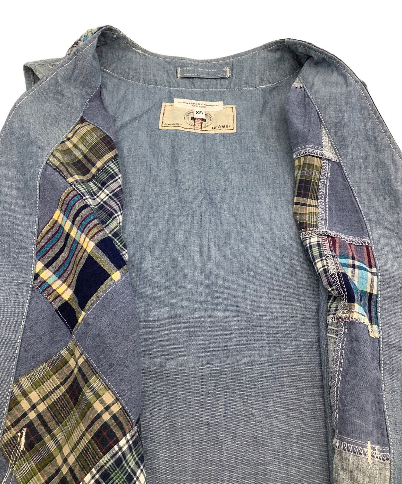Engineered Garments × BEAMS PLUS patchwork vest S… - image 6
