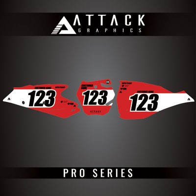 Attack Graphics Pro Series Number Plate Backgrounds For GASGAS EX 350F 2021