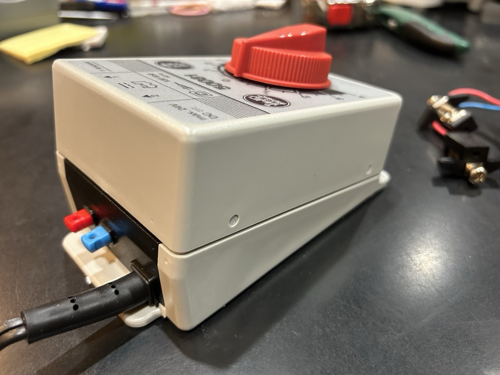 LGB 50081 1 Amp Transformer & LGB 5016 Connecting Wire With G Scale Track Clamps