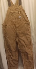 Carhartt Insullated Bibs 42 x 30