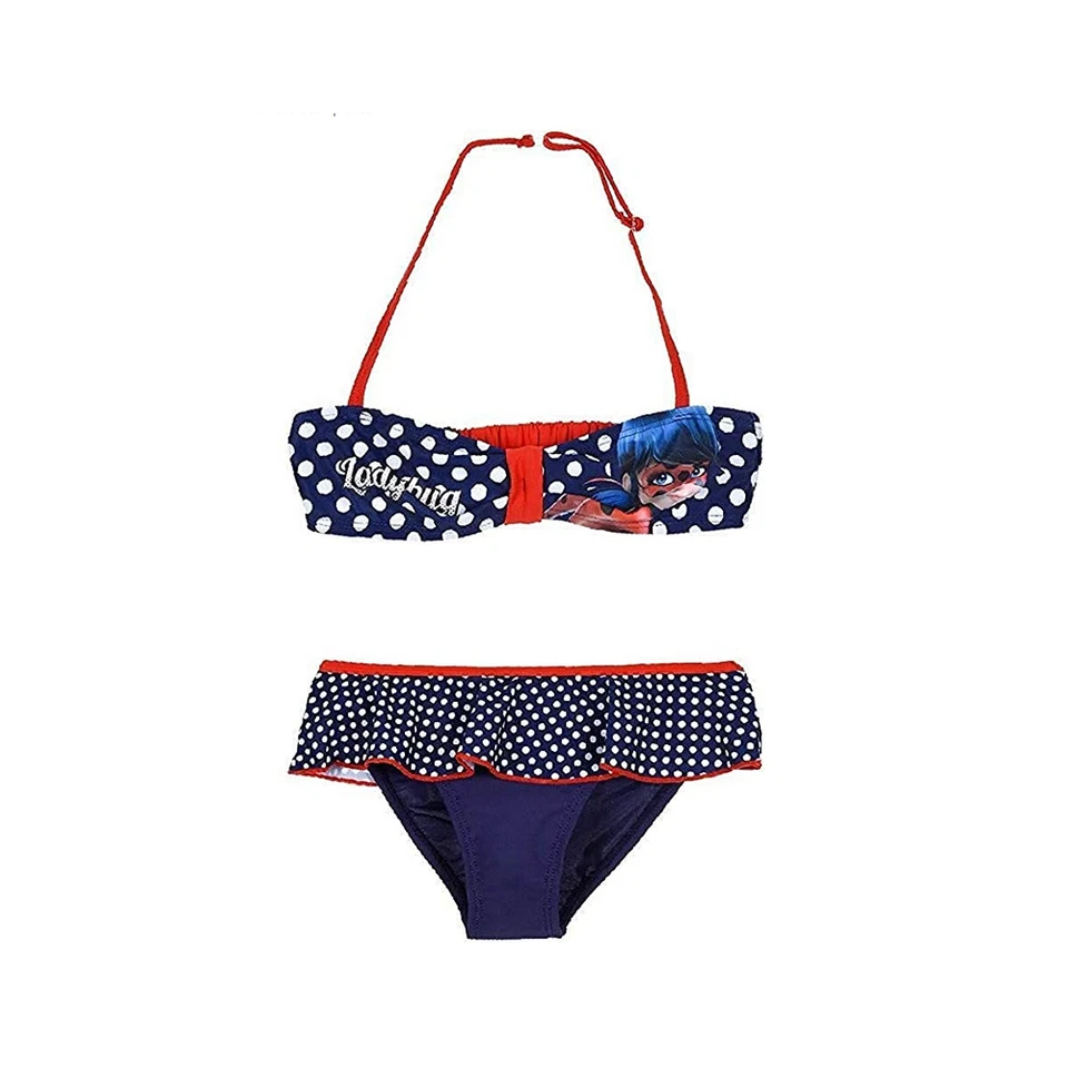 Maillot de Bain Fille 2 pièces Ladybug - bleu - Photo 1/1