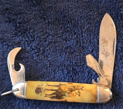 VINTAGE RICHARDS SHEFFIELD R.C.M.P. POCKET KNIFE, CANADA 