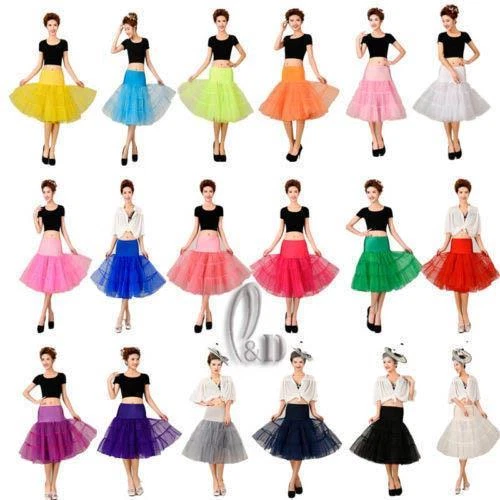 AU STOCK 26"VINTAGE 50' RETRO SWING BRIDAL PETTICOAT DANCE TUTU UNDERSKIRT DA018 - image 2 of 4