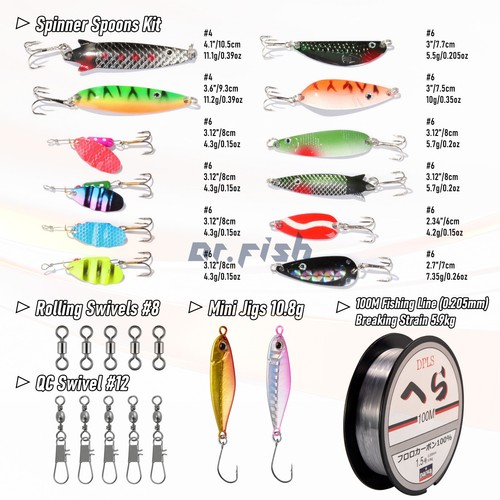 Combo de caña de pescar y carrete DR.FISH con juego de carrete giratorio - Imagen 3 de 7