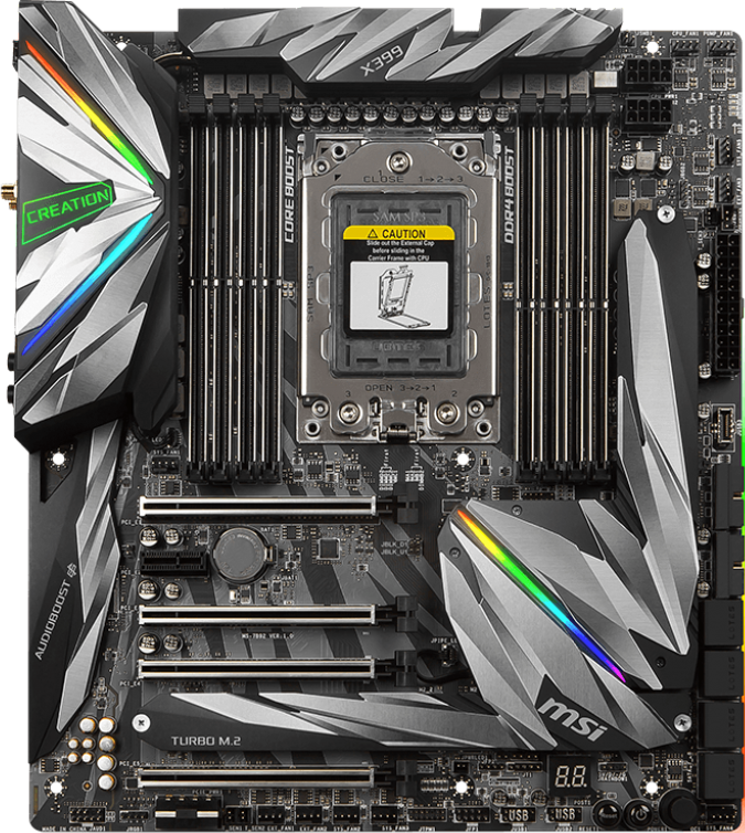 MSI MEG X399 CREATION マザーボード 本体 s-l1200.png