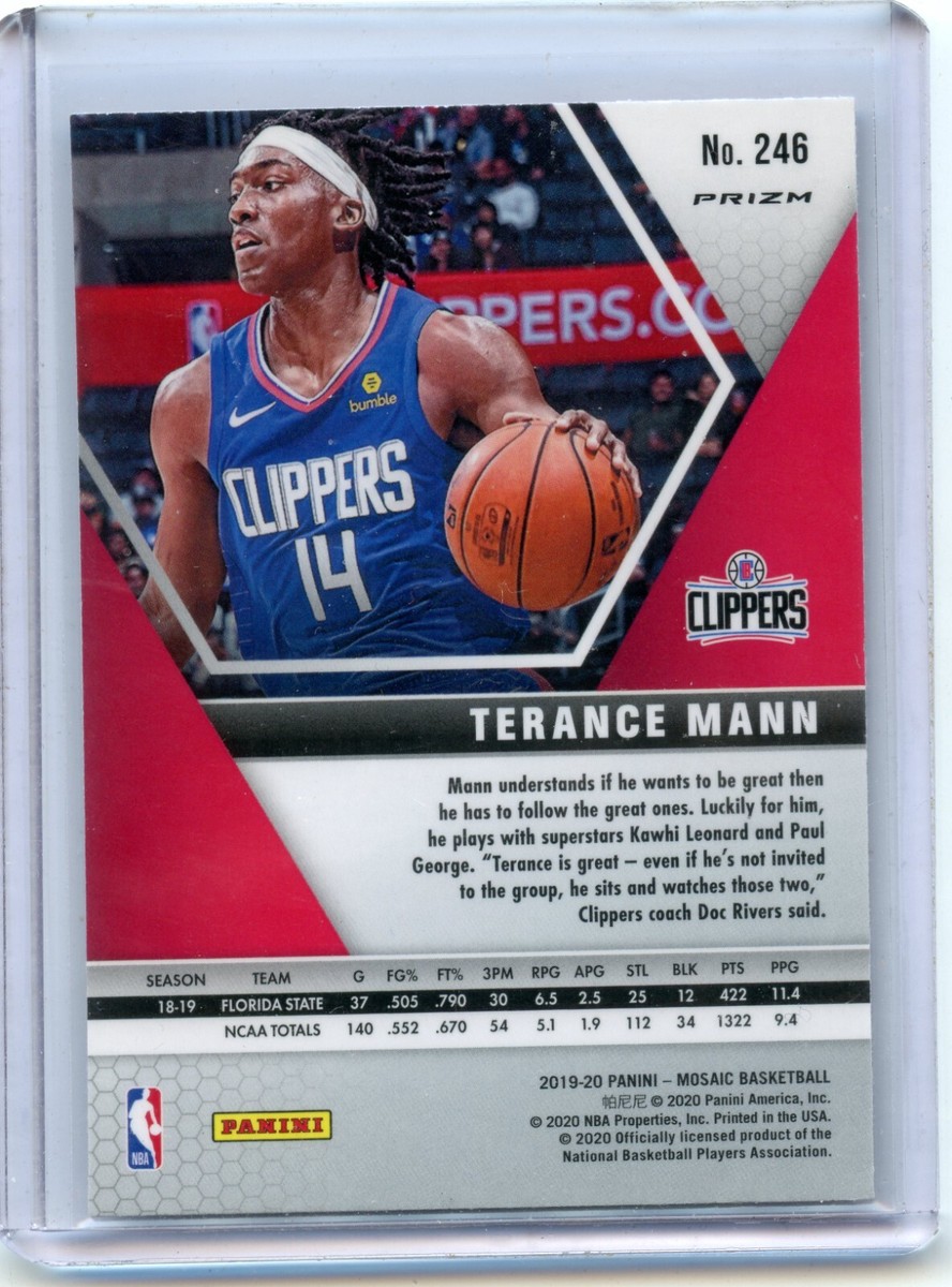 2019-20 Panini Mosaic Mosaic Orange Reactive #246 Terance Mann | eBay