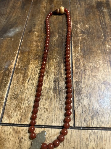 Karneol Achat / Aventurin & Serpentin Perlenkette echter roter Achat 32 Zoll - Bild 3 von 14